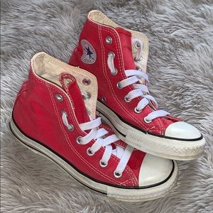 Red High Top Converse
